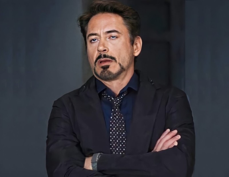 Create meme: Robert Downey , Tony stark rolls his eyes, Robert Downey meme