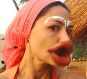 Create meme: gabishi, with big lips, elena lyadova instagram
