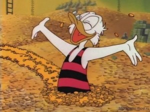 Создать мем: scrooge mcduck, утиные истории, скрудж макдак