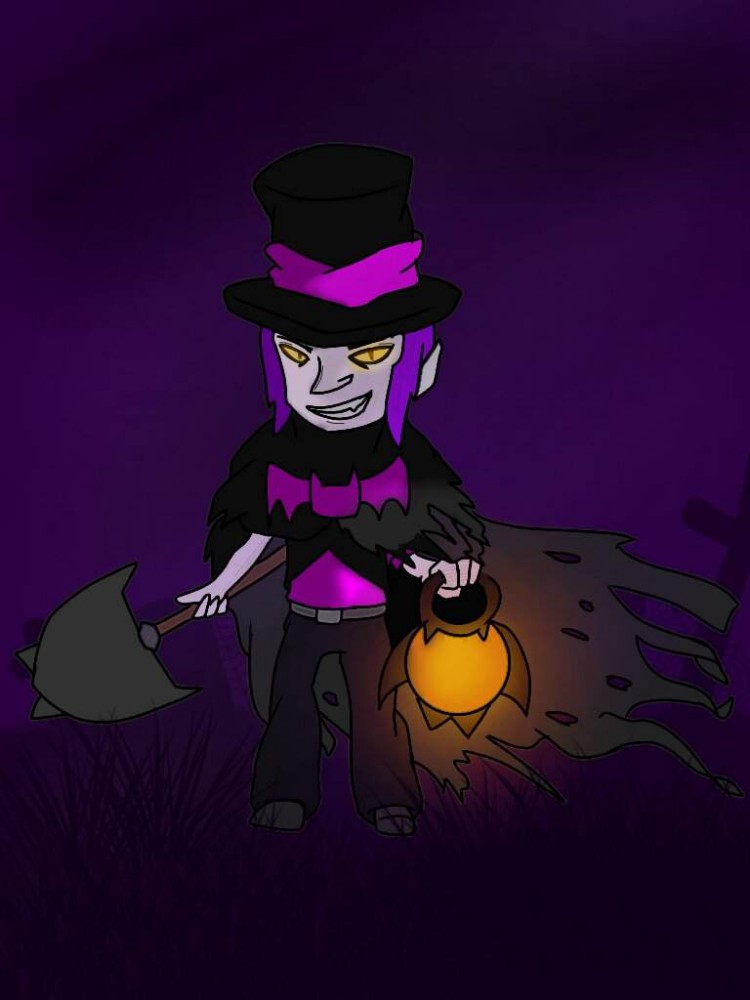 Create Meme Drawn Character Mortis From Brawl Villainous Black Hat Pictures Meme 0667