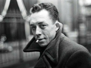 Create meme: Camus with girls, albert Camus quotes, Camus art