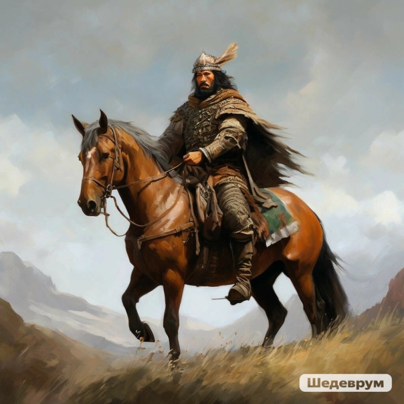 Create meme: genghis khan, Kazakh heroes, heroes