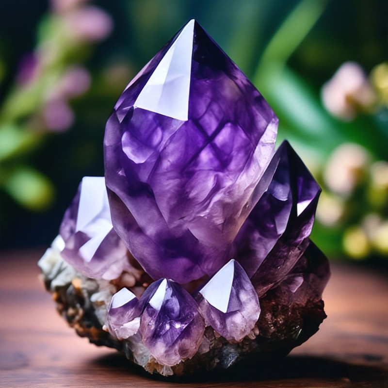 Create meme: amethyst stone, Amethyst stone has magical properties, the mineral amethyst