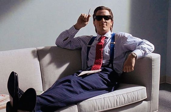 Create meme: christian bale american psycho