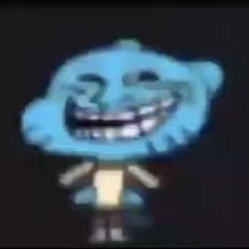 Create meme: gumball the amazing world of gumball, the trollface , of Gumball the amazing world