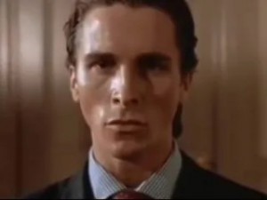 Создать мем: ларин, патрик бэйтмен, american psycho meme