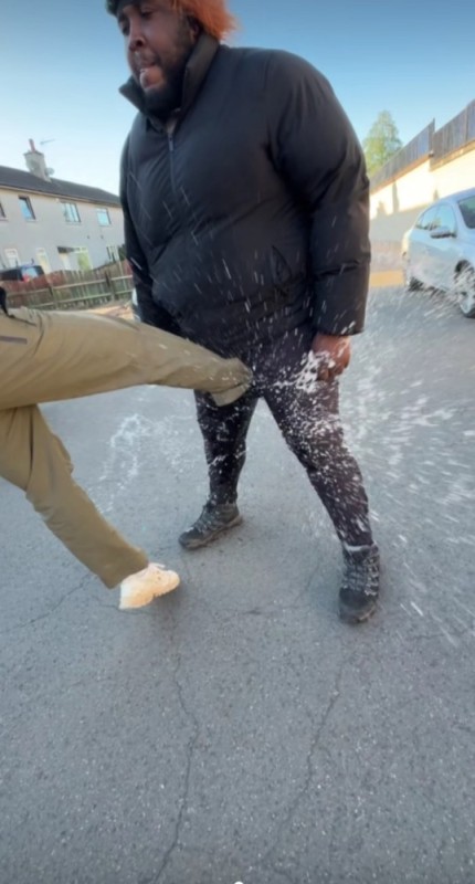 Create meme: ice , In the snowballs, ice injuries