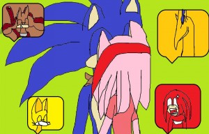 Создать мем: соник персонажи, sonic, knuckles sonic