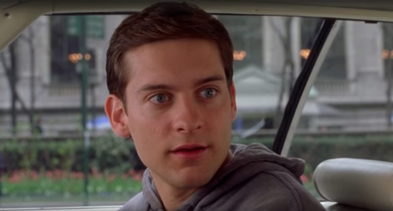 Create meme: spider-man 2002, people, Toby Maguire 