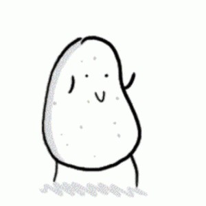 Create meme: potato, GIF dancing potato, kartohu