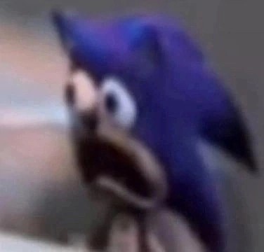 Create meme: sonic the Hedgehog, scared shitless., sonic sonic