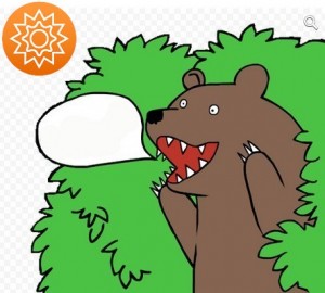 Создать мем: медведь кричит из кустов сергей, мем медведь из кустов, медведь из кустов