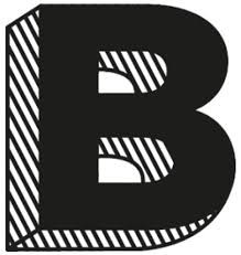 Create meme: pictures letters black white, letter b, letters black white