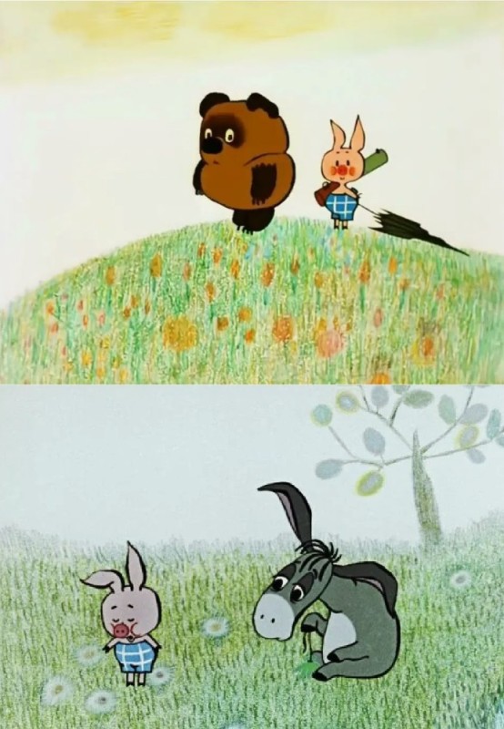 Create meme: donkey winnie the pooh, Winnie the Pooh and Piglet Soviet, Winnie the Pooh cartoon 1969