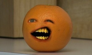 Create meme: annoying orange photos, naranja, hey apple