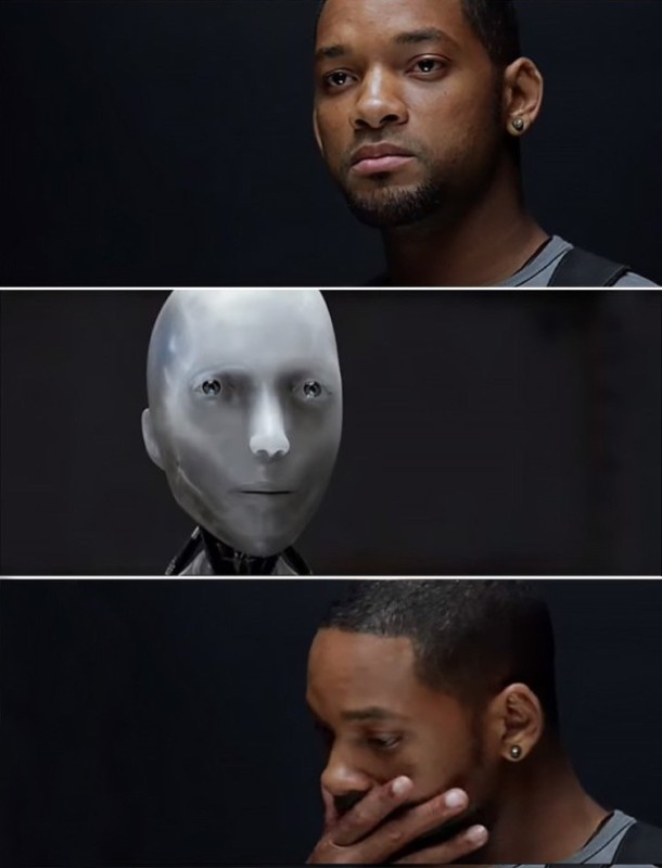 Create meme: I robot memes, unless the robot can write a Symphony, will Smith and the robot meme