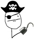 Создать мем: грустный пират мем, покер фейс пират, аррр пират