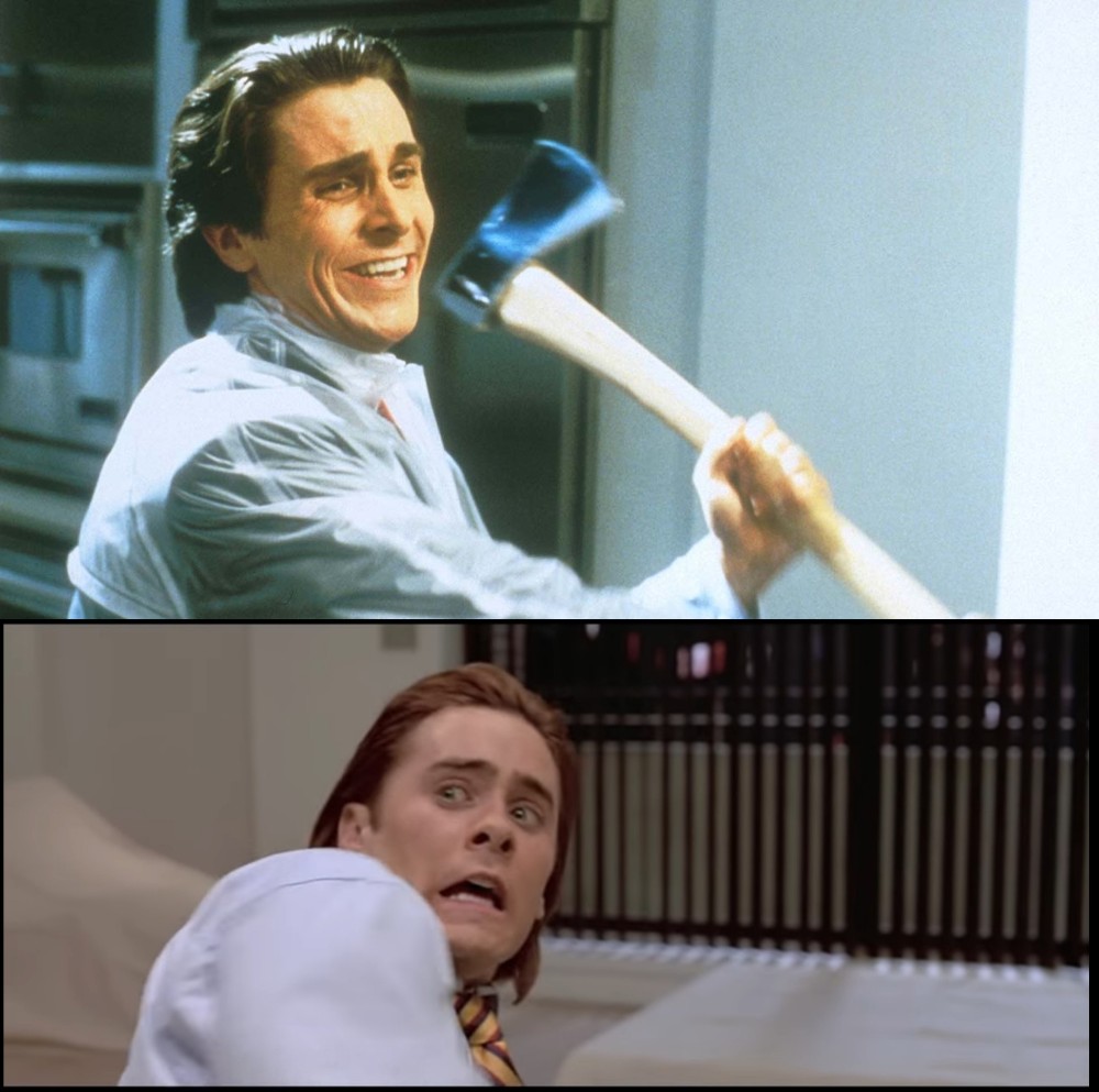 Create Meme American Psycho With An Axe American Psycho 2000 Meme 