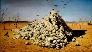 Create meme: Vereshchagin the apotheosis of war