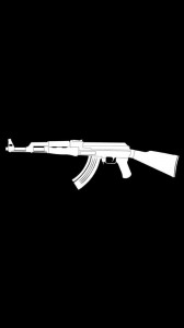 Create meme: weapons, dark image, AK 47 cs go