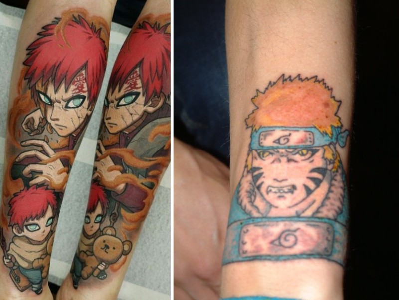 Create meme: naruto tattoo, naruto style tattoo, Gaara naruto tattoos