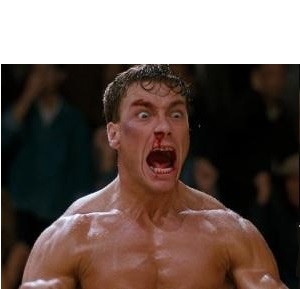 Create meme: bloodsport 1988, memes van Damme blood sport, young van Damme blood sport