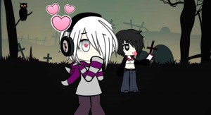 Create meme: Jeff the killer, gacha life, gacha life