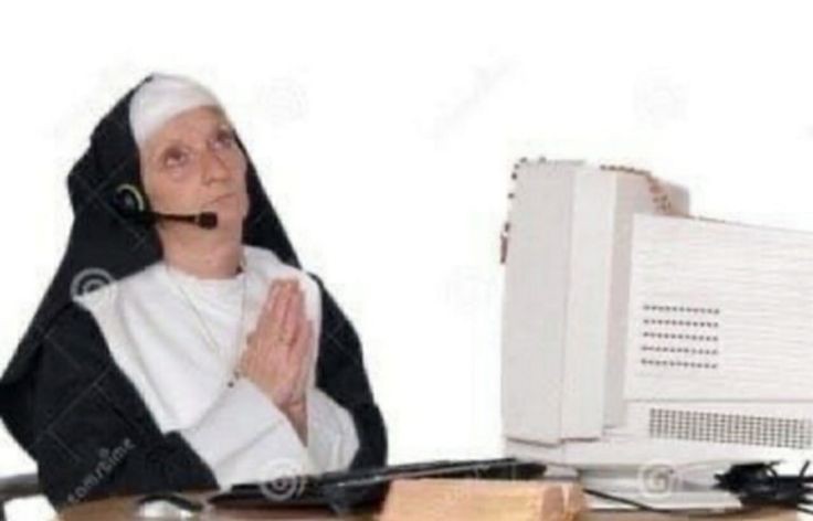 Create meme: nuns , the nun meme, nun 