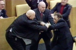 Create meme: brawl in the state Duma, Shandybin in the Duma, Vasily Shandybin in the state Duma
