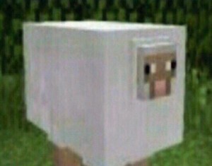 Create meme: games minecraft, minecraft cursed images sheep, snips of bambini meme