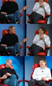 Создать мем: Билл Гейтс и Стив Джобс