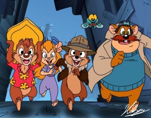 Create meme: chip and Dale rescue Rangers, miracles on bends, rescuers chip and Dale