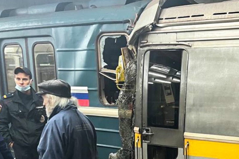 Create meme: 2 Moscow trains collided in the subway, 2 trains collided in the subway, the metro train. 