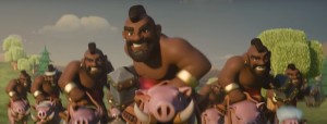 Create meme: hog rider, clash of clans
