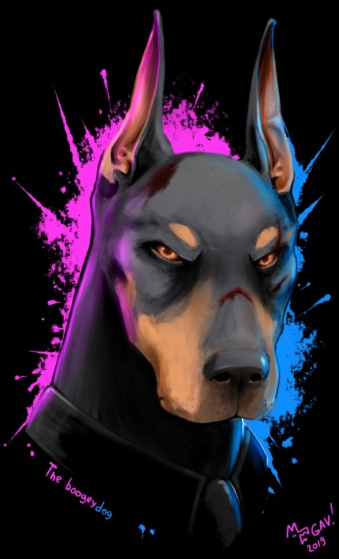 Create meme: angry doberman, evil doberman art, beautiful Doberman