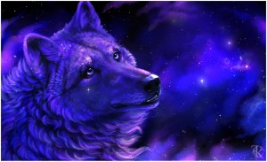 Создать мем: спасибо волк, картинки космических волков, galaxy wolf