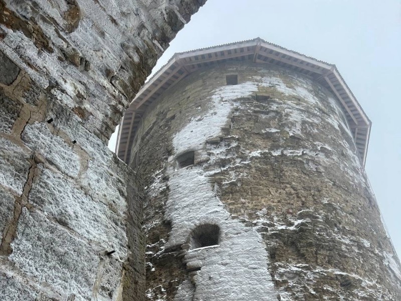 Create meme: The rattling tower of Pskov, The devil's hillfort tower, stone tower