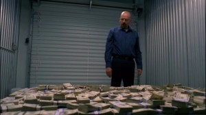 breaking bad money pile huell