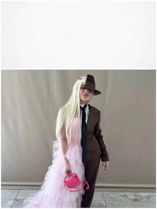 Create meme: pink halloween costume, Halloween costume, lady gaga in a hat