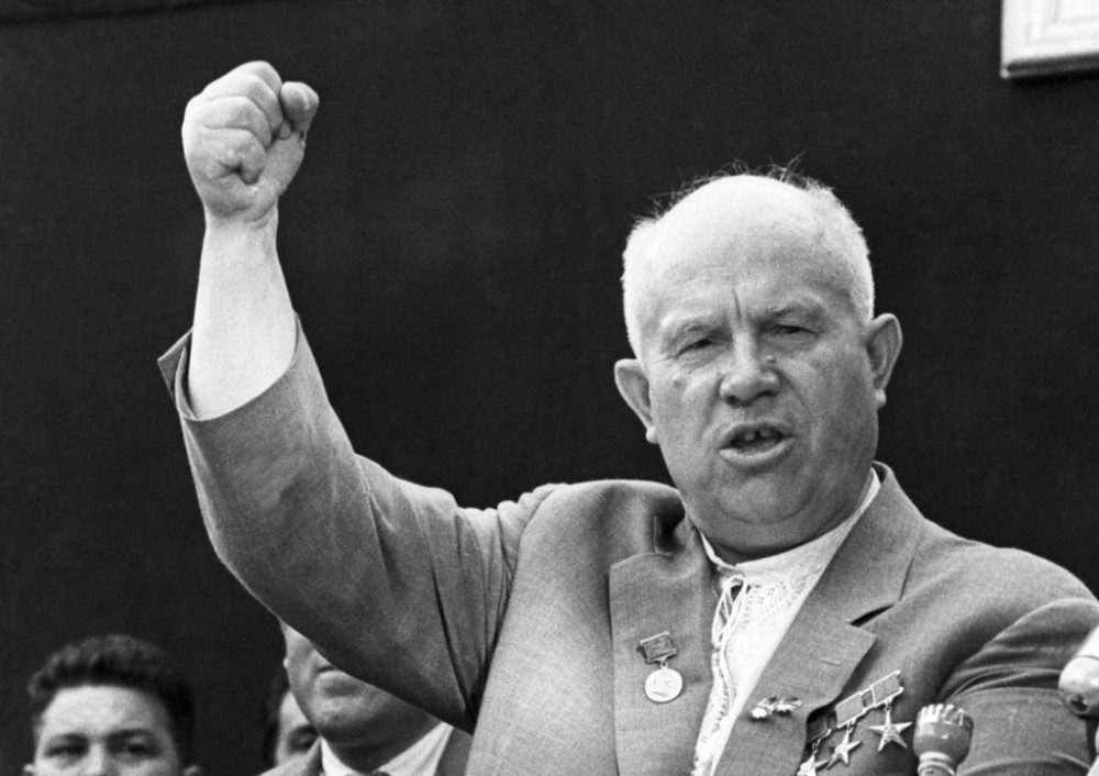 Create meme: khrushchev photos, portrait of khrushchev, Khrushchev with