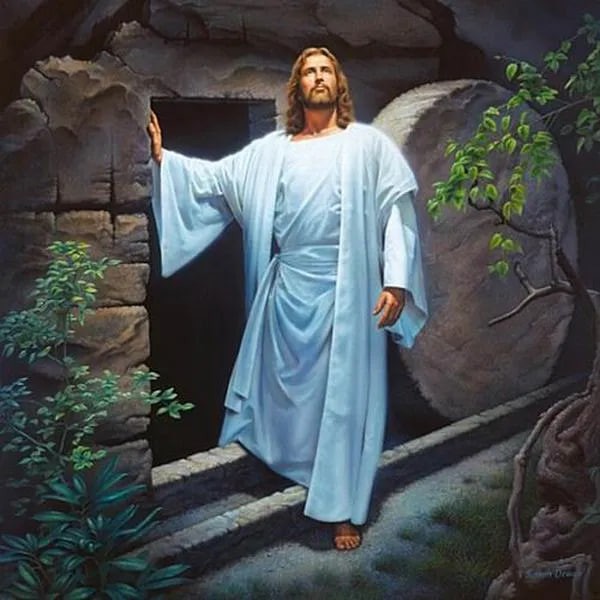 Create meme: Jesus Christ is risen, Christ is risen, Jesus Christ, Jesus Christ 