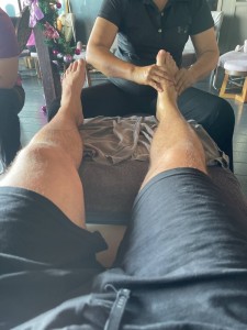 Create meme: pedicure, foot, foot massage