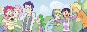 Создать мем: my little pony, рейнбоу блитц хуманизация, mlp next generation by kilala97 рарити и спайк