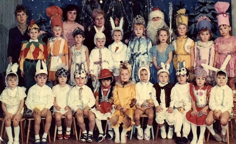 Create meme: Soviet New Year costumes, children's matinee, costumes of the USSR