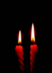 Create meme: candle, candle remember mourn, a red candle burns on a gray background
