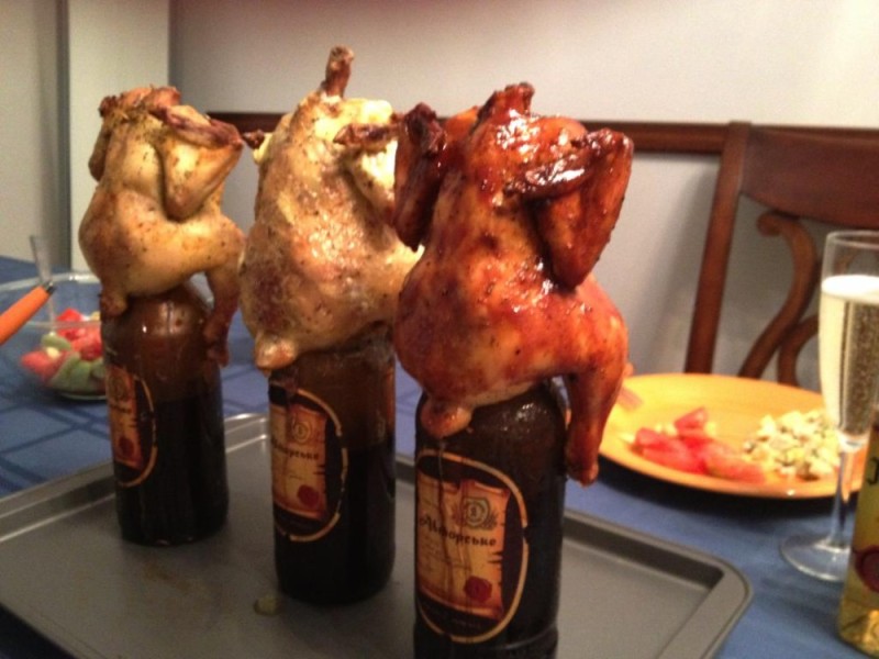 Create meme: the chicken on the bottle, the chicken on the bottle in the oven, chicken on a bottle in the oven recipe