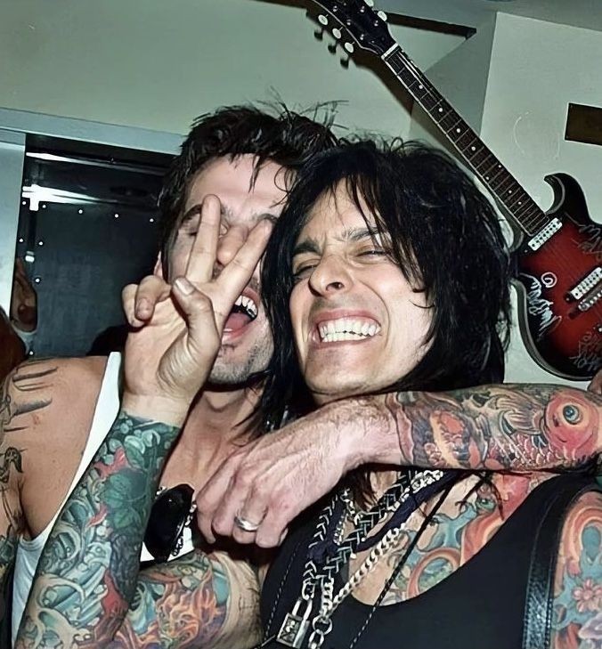 Create meme: Tommy lee motley crue, Nikki Sixx and Tommy Lee, nikki sixx 