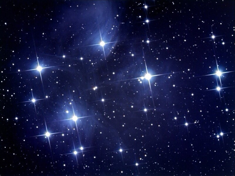 Create meme: The Pleiades star cluster, The Pleiades constellation, sky with stars