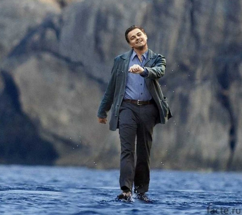 Create meme: DiCaprio meme , Leonardo DiCaprio walks, Leonardo DiCaprio is