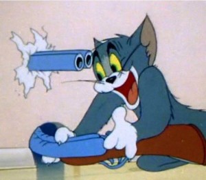 Create meme: Jerry meme, Tom and Jerry Tom with a gun, Jerry Tom and Jerry